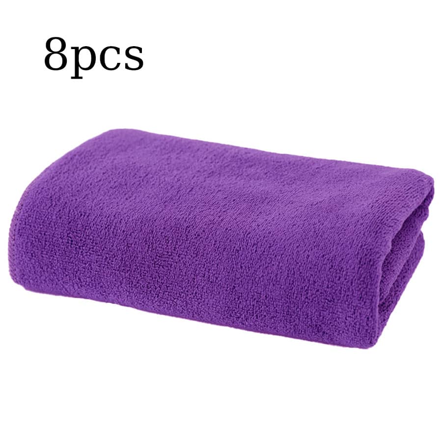 4/8pcs Reusable & Washable Super Microfiber Cleaning Cloths, Suitable For Mop, Floor And Window Cleaning, Modern Style, Non-Woven, Absorbent And Quick Drying