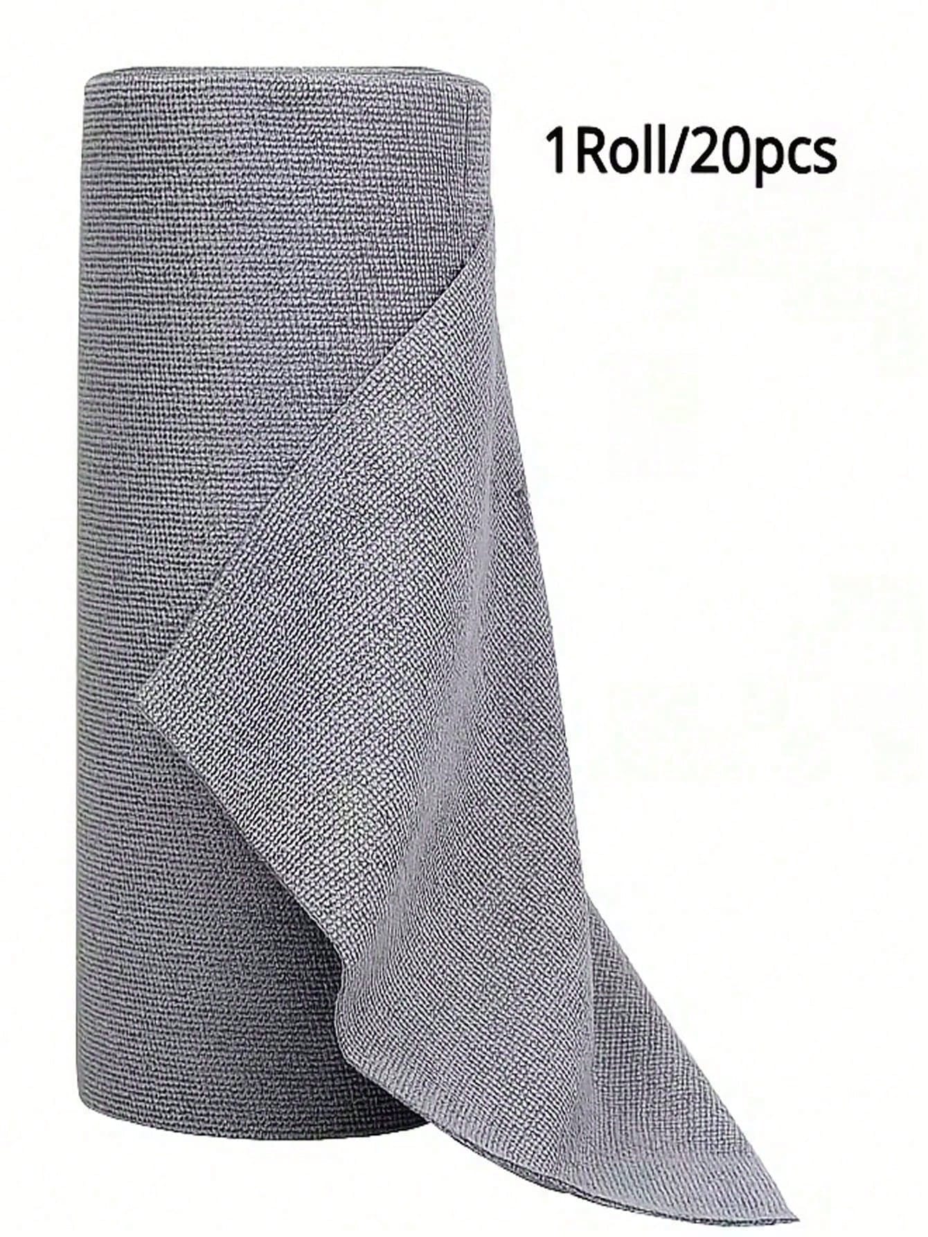 1 Roll/20pcs Reusable Super Absorbent Microfiber Cleaning Wipes - Highly Absorbent, Durable And Machine Washable Kitchen Towels, Suitable For Washing Dishes, Cleaning Countertops, Floors - Multipurpose Household Cloths, Modern Square Design, Space Themed Cleaning Supplies, Dish Cloths, Countertop Wipes, Highly Absorbent Fabric