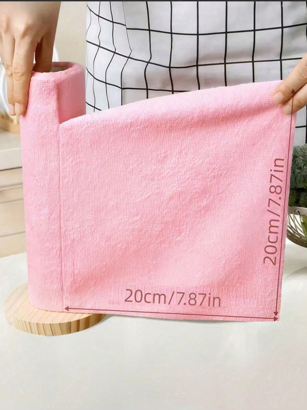 1 Roll/20pcs Reusable Super Absorbent Microfiber Cleaning Wipes - Highly Absorbent, Durable And Machine Washable Kitchen Towels, Suitable For Washing Dishes, Cleaning Countertops, Floors - Multipurpose Household Cloths, Modern Square Design, Space Themed Cleaning Supplies, Dish Cloths, Countertop Wipes, Highly Absorbent Fabric