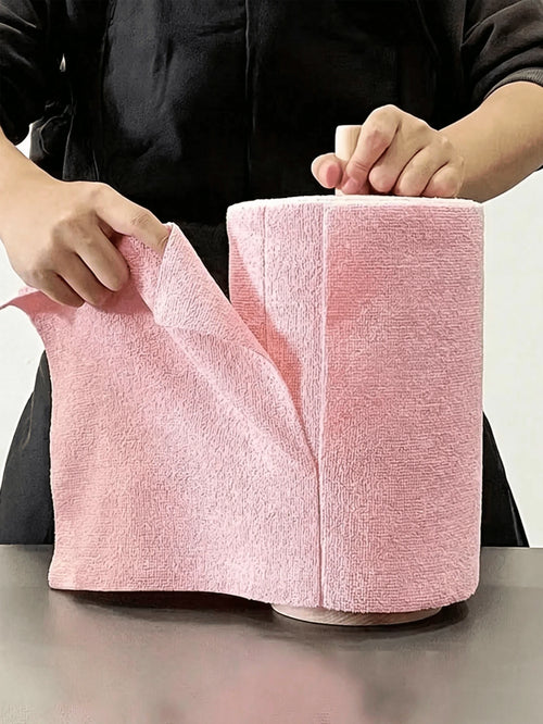 1 Roll/20pcs Reusable Super Absorbent Microfiber Cleaning Wipes - Highly Absorbent, Durable And Machine Washable Kitchen Towels, Suitable For Washing Dishes, Cleaning Countertops, Floors - Multipurpose Household Cloths, Modern Square Design, Space Themed Cleaning Supplies, Dish Cloths, Countertop Wipes, Highly Absorbent Fabric