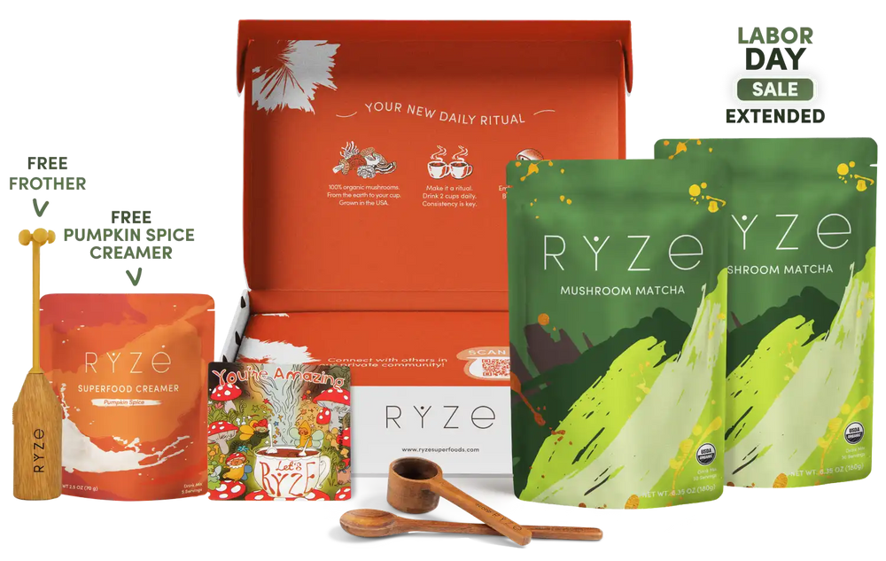 RYZE Matcha Starter Kit 60 Duo Servings