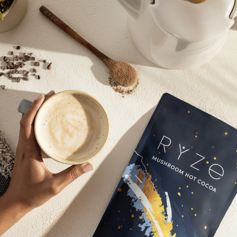 RYZE Mushroom Hot Cocoa 20 Serving Mushroom Hot Cocoa
