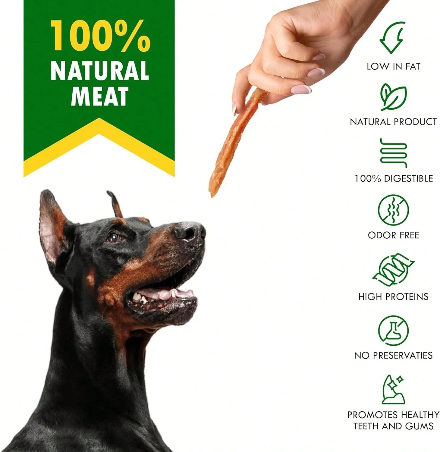 Beloved Pets Chicken Jerky Strips Dog Treats - Human Grade Meat Sticks - Natural Pet Dried Snacks Rawhide - Free - Long Lasting Chews For Large & Small Dogs - Best For Training & Healthy Teeth - Lab Tested In The USA