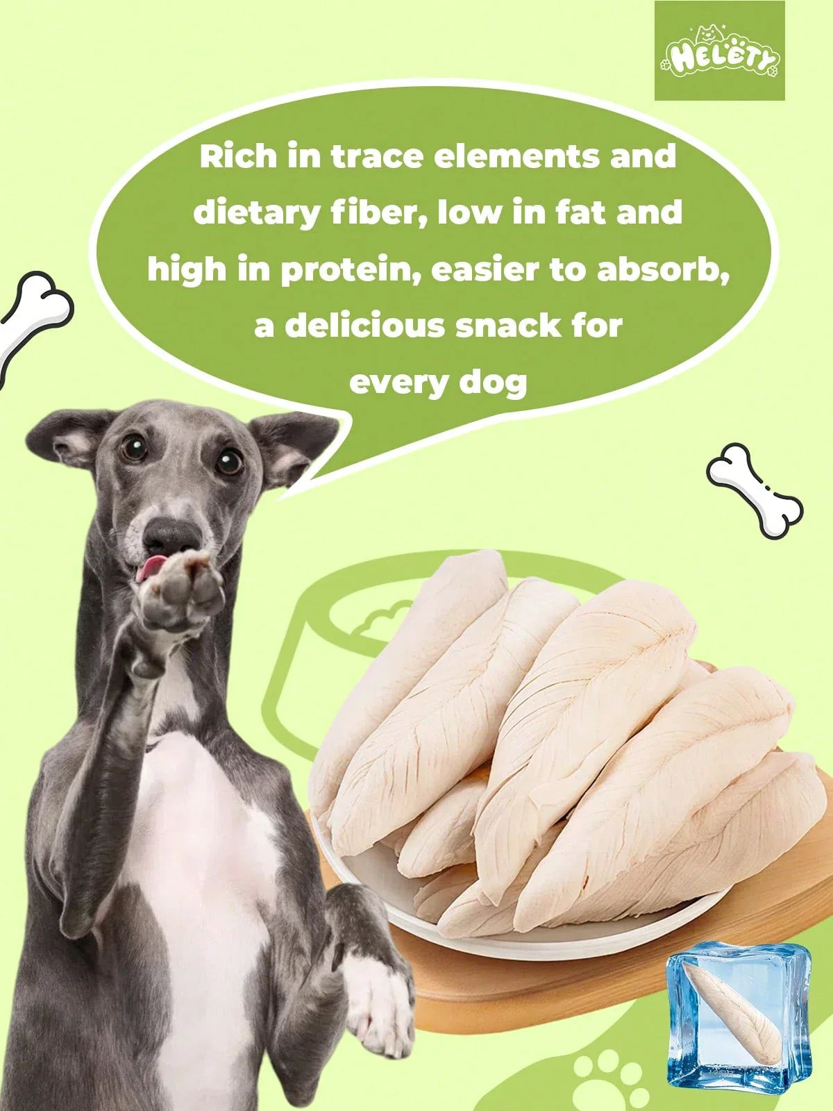 helety 100g/200g/400g/600gCat And Dog Snacks, Chicken Freeze-Dried Dog Mixed Snacks, Cat Grinding Snacks, Interactive Pet Snacks