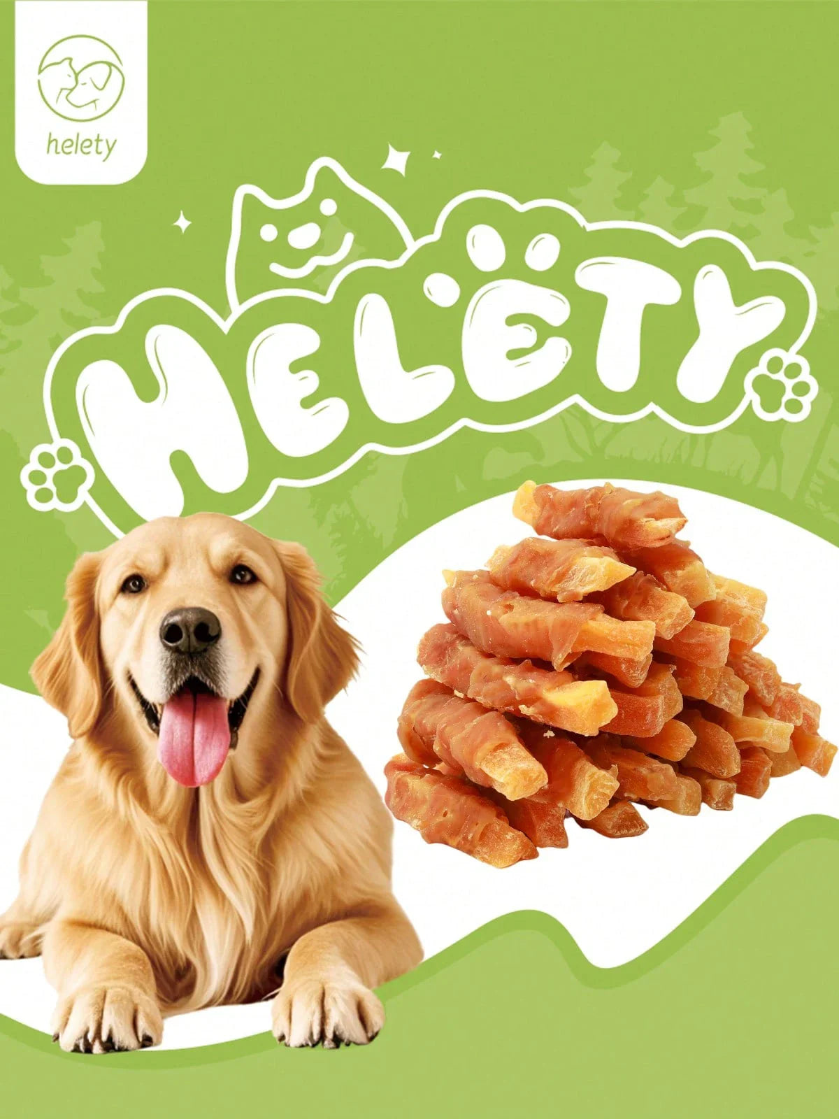 helety 200g/400g/800gDog Snacks, Duck Chicken, Sweet Potatoes, Dog Teeth Grinding Snacks, Teeth Cleaning Interactive Pet Snacks