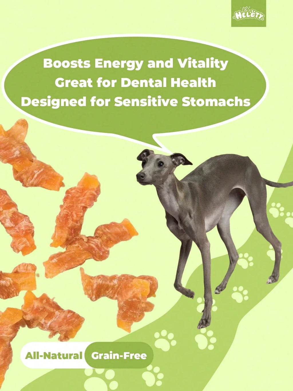 helety 200g/400g/800gDog Snacks, Duck Chicken, Sweet Potatoes, Dog Teeth Grinding Snacks, Teeth Cleaning Interactive Pet Snacks