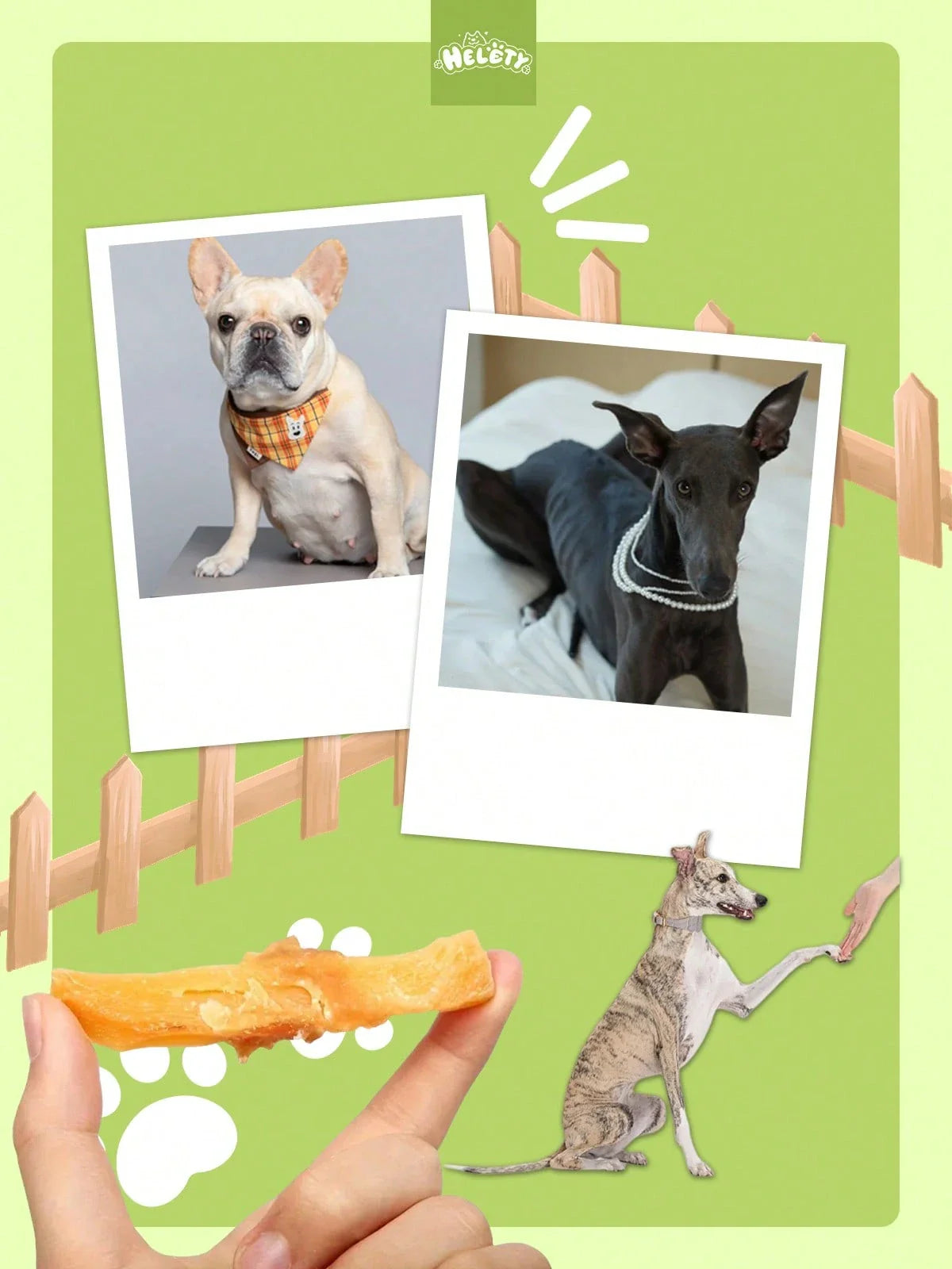 helety 200g/400g/800gDog Snacks, Duck Chicken, Sweet Potatoes, Dog Teeth Grinding Snacks, Teeth Cleaning Interactive Pet Snacks