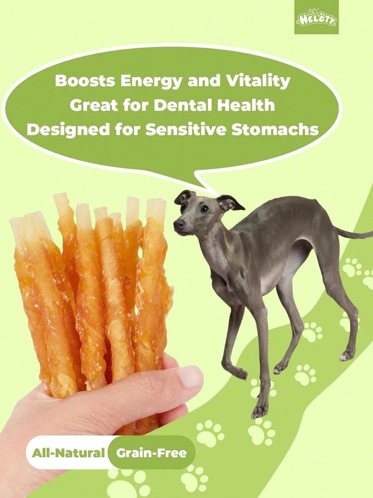 helety Pet Snacks-Chicken Or Duck Cowhide Grinding Stick